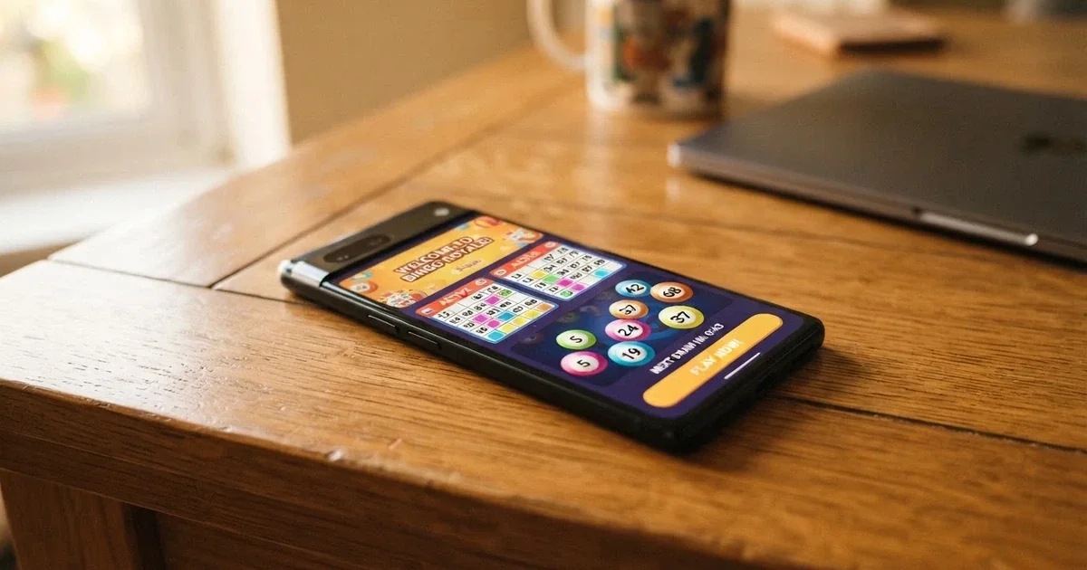 Pantalla de inicio de un casino online con bingo en España que muestra salas de juego activas, cartones digitales de 90 bolas, varias modalidades de bingo y promociones de bienvenida visibles en la parte superior