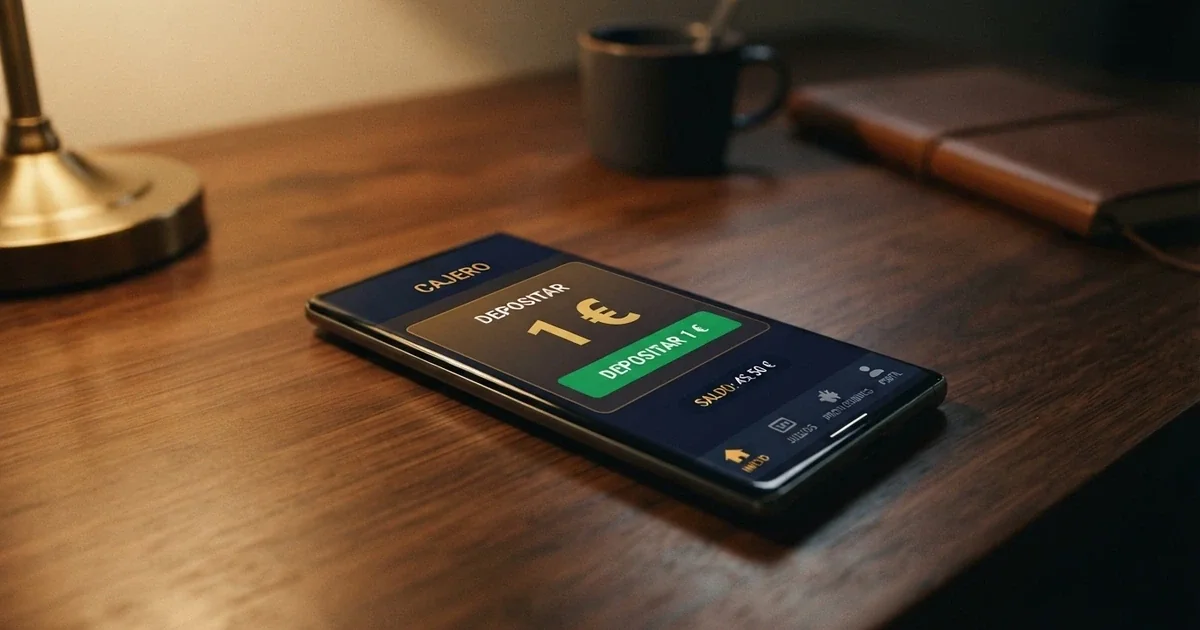 Casinos online con depósito de 1 € en España — Guía comparativa