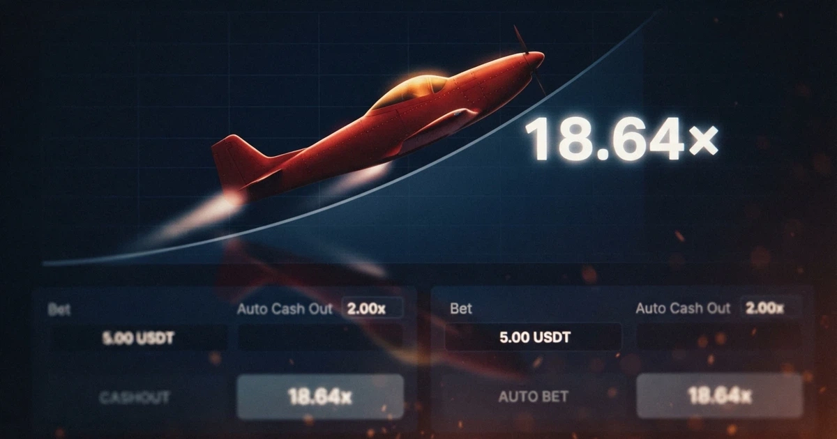 Un avión rojo ascendiendo sobre un multiplicador digital en la interfaz del juego Aviator