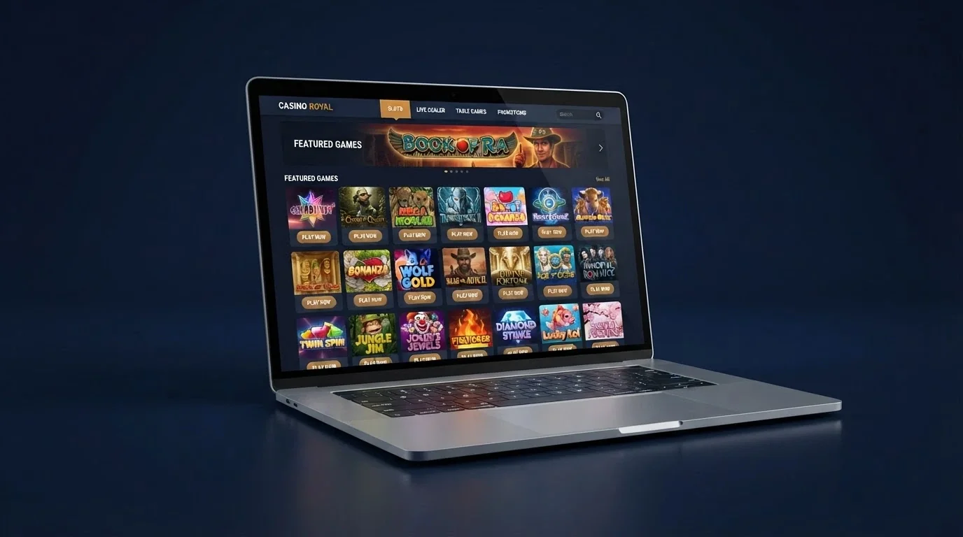 Interfaz de un casino online español mostrando la sección de slots con el filtro de proveedor desplegado y Hacksaw Gaming seleccionado