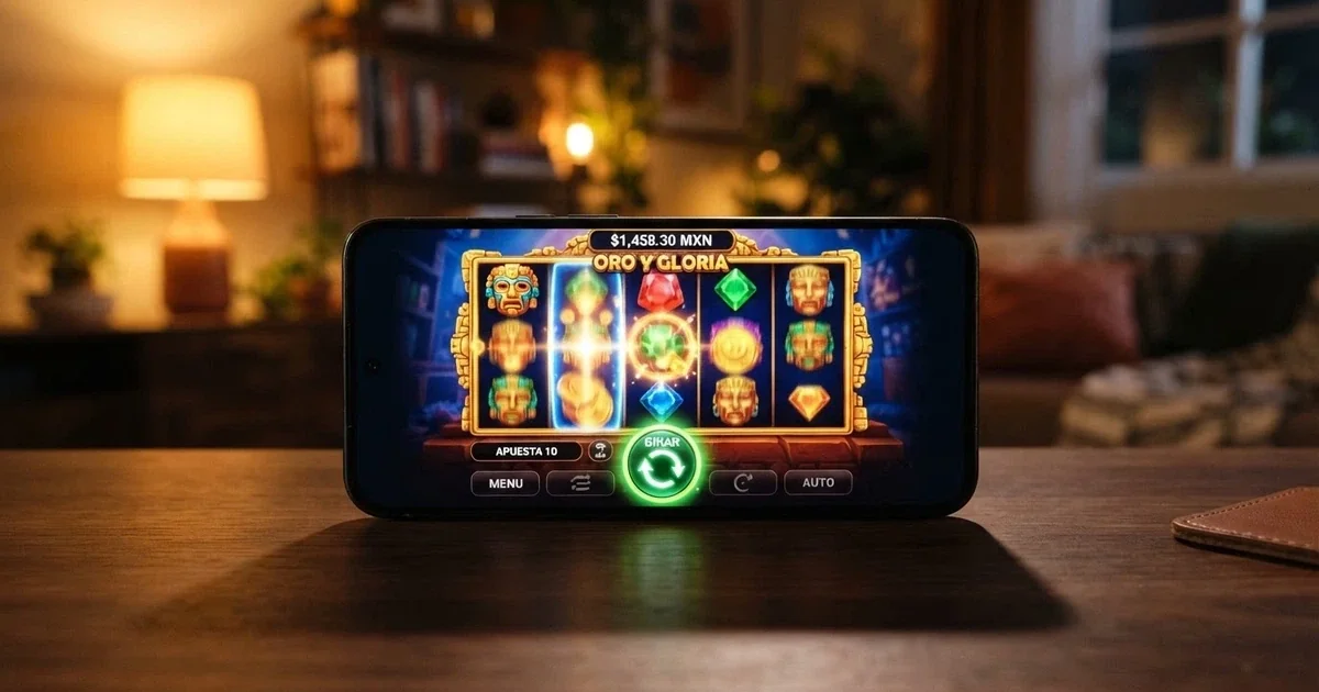 Pantalla de una tragaperras en modo demo con fichas virtuales, el botón «jugar gratis» visible y la interfaz en español