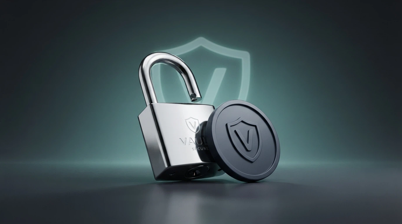 Representación conceptual de una transacción con Binance Coin sin datos bancarios visibles, con un candado junto al símbolo BNB