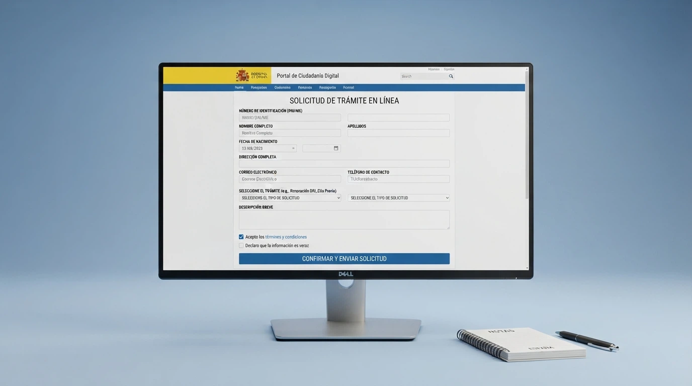 Pantalla del portal de la DGOJ con el apartado de registro de interdicciones y un formulario de autoprohibición