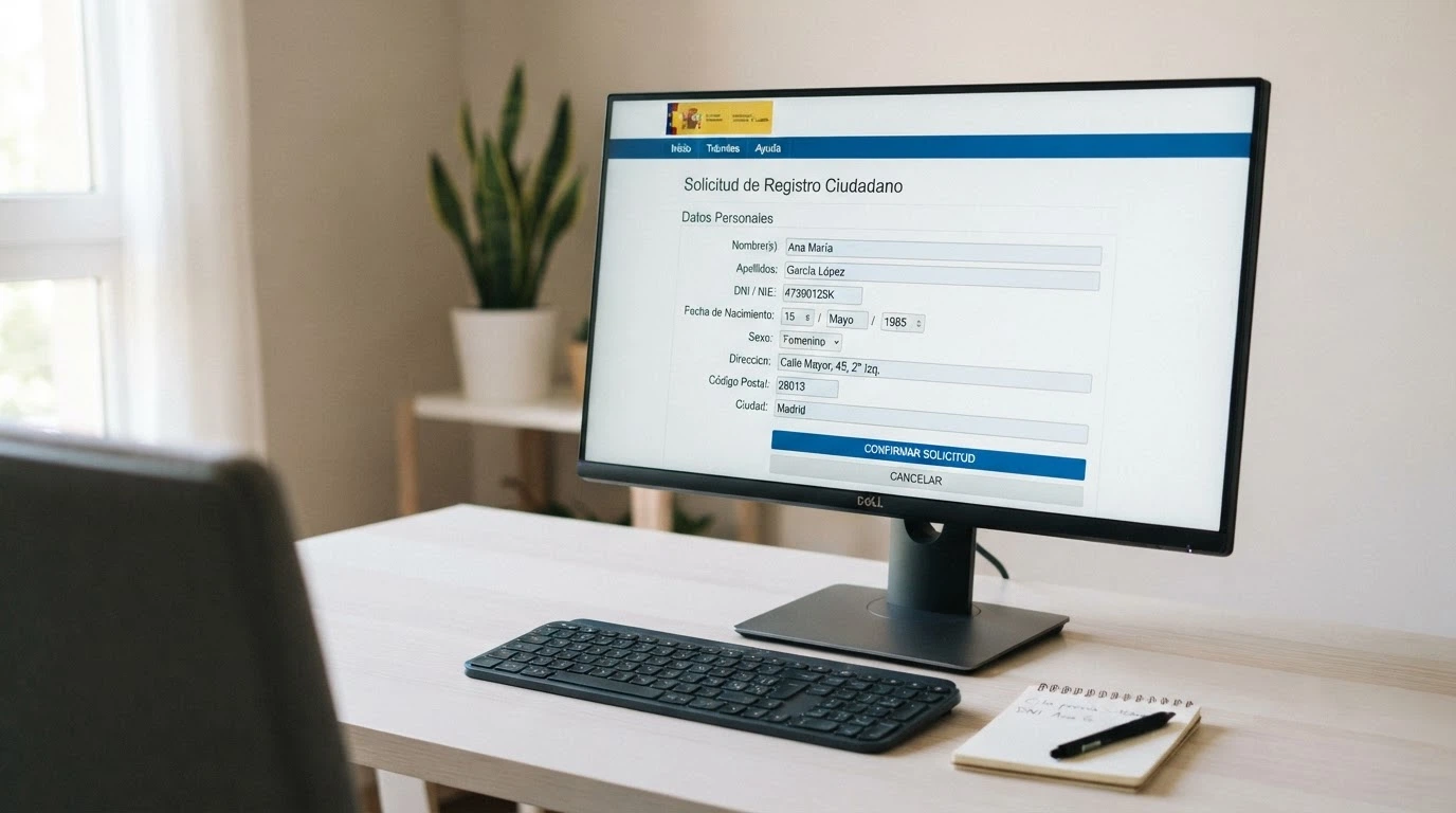 Pantalla de la sede electrónica de la DGOJ mostrando el formulario de inscripción al RGIAJ