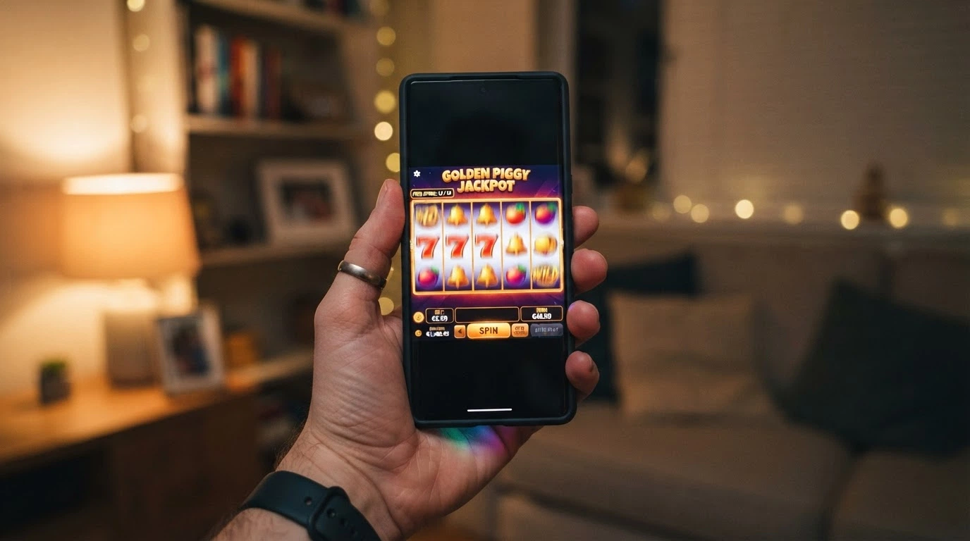 Interfaz de una slot online con el contador de tiradas gratis activo y las condiciones del bono de tiradas visibles en un desplegable
